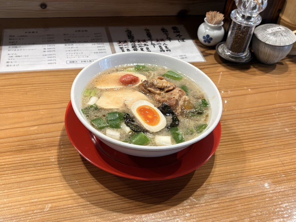 醤油そば 岩男の醤油そばのアップ